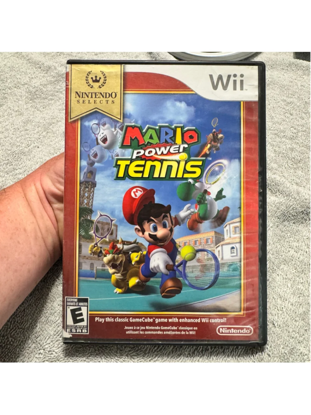 Mario Power Tennis Nintendo Selects Wii Complete CIB Tested Working w/ Manual